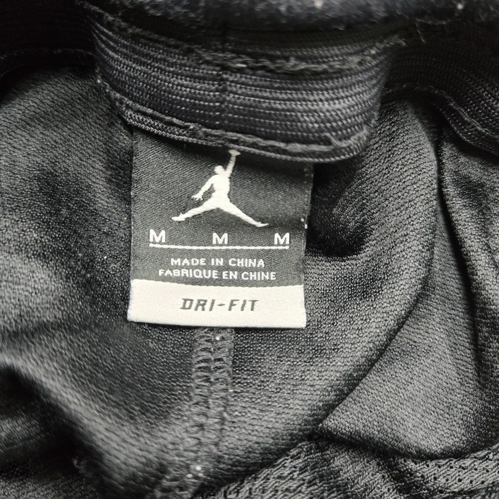 Air Jordan Men Activewear Shorts M Black Athletic Sweat Jumpman Logo Dri-Fit
